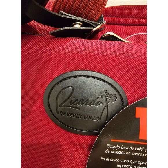 NWT Ricardo's of Beverly Hills Red Luggage Travel Bag - Picture 2 of 15
